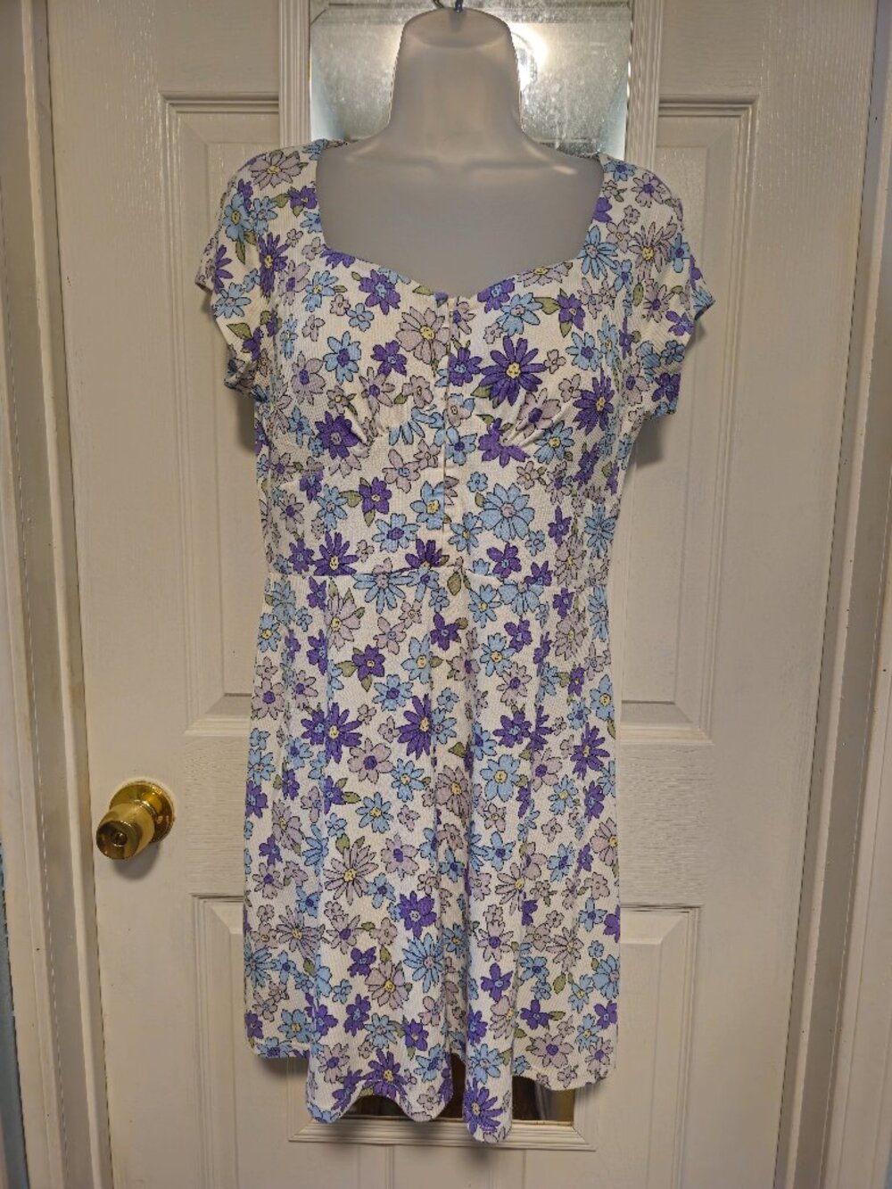 White floral dress